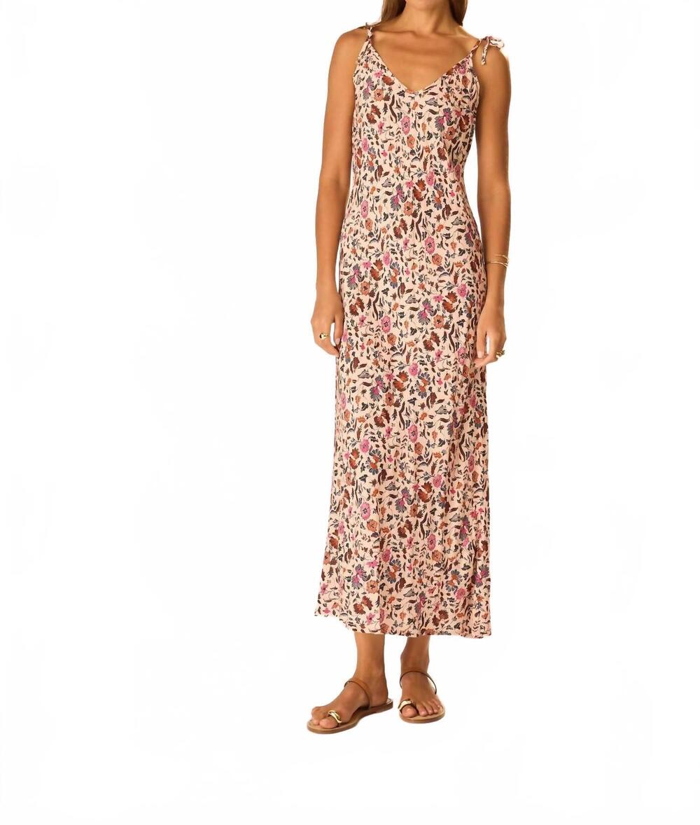 NEW NATALIE MARTIN dakota full-length slip dress in wildflower spice